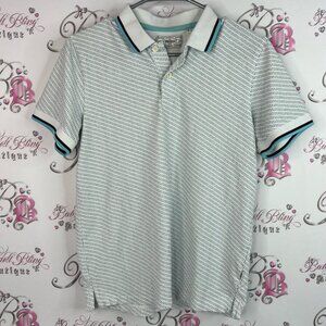 Produkt polo collared dotted Patterned Polo Shirt with Black and Blue Accents